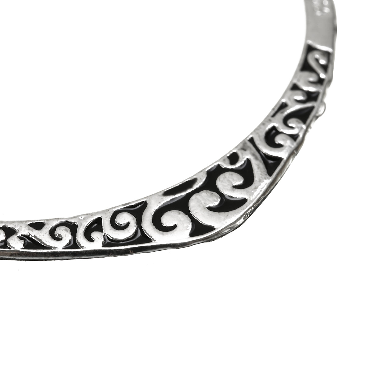 Vintage Floral Design Thai Silver Bracelet (Elegant)